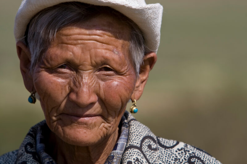 Woman in Mongolia — Stock Images of Mongolia: Woman Closeup — Mongolia, faces, woman, women