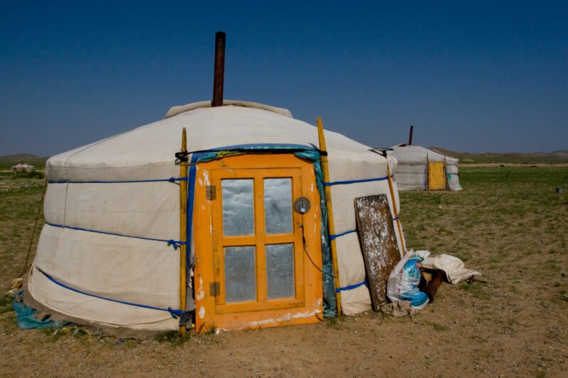 Ger in Mongolia — Stock Images of life in Rural Mongolia, and the people who live there — Mongolia, gers, yert, yerts, ger