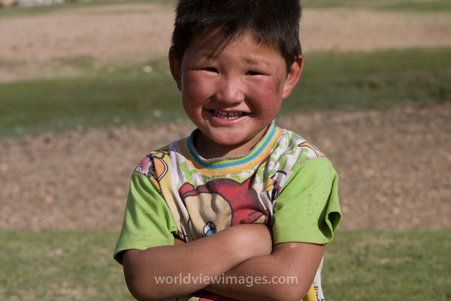 Boy in Mongolia