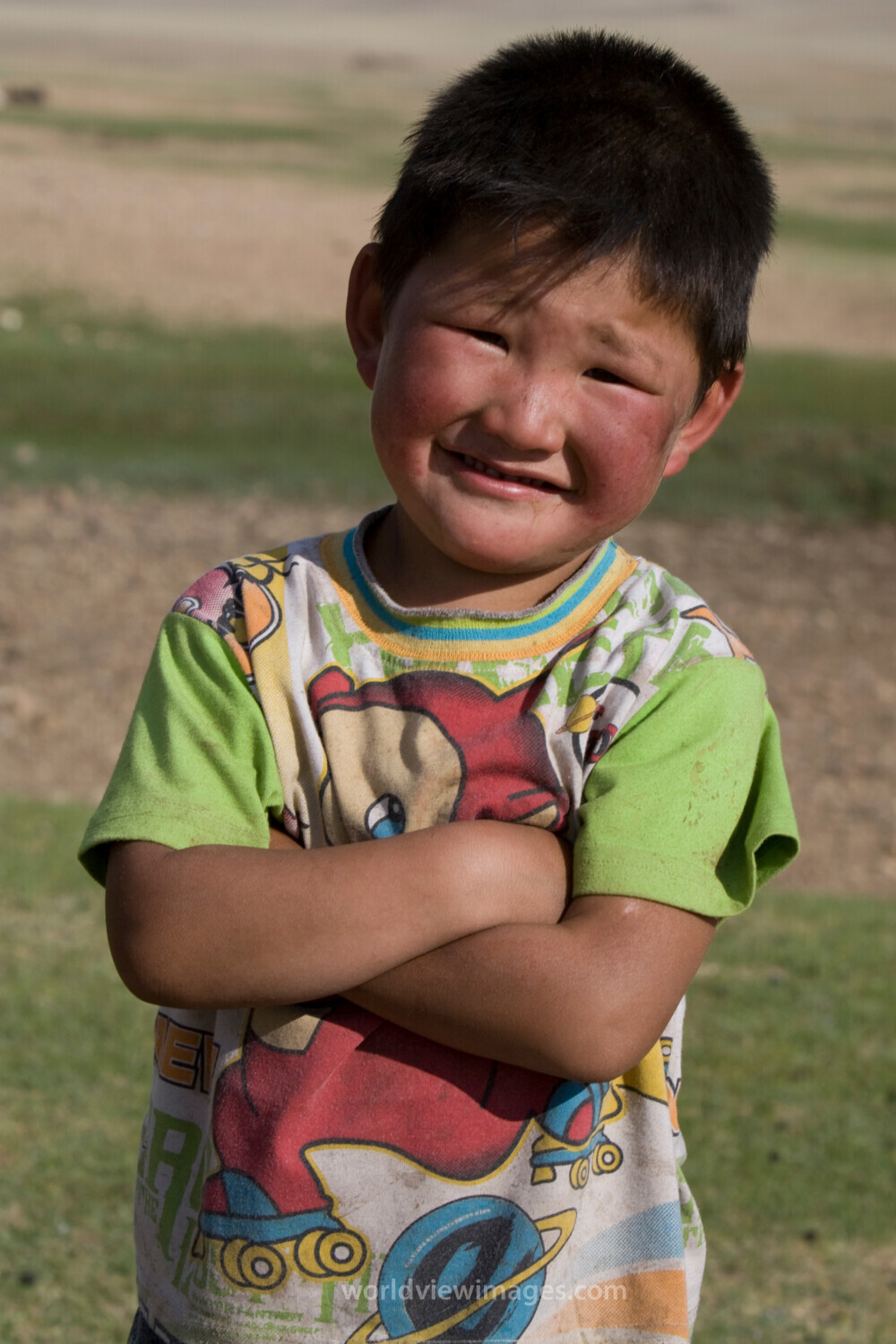 Boy in Mongolia