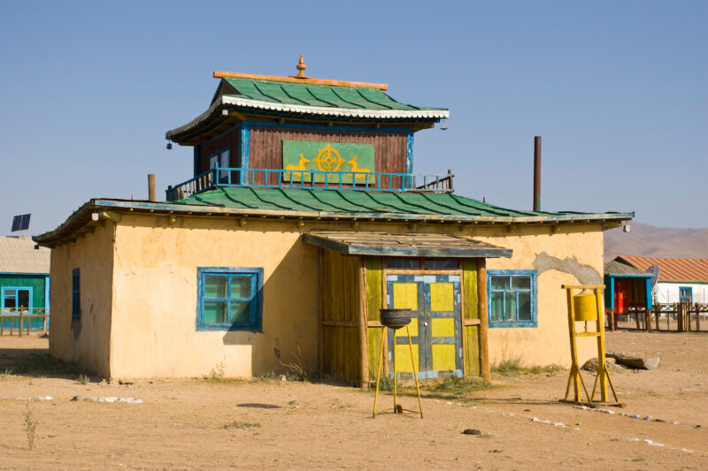 Buddhist Temple in Rural Mongolia — Stock Images of life in Rural Mongolia, and the people who live there — Mongolia
