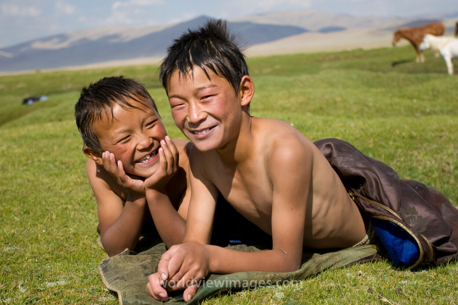 Children in Mongolia