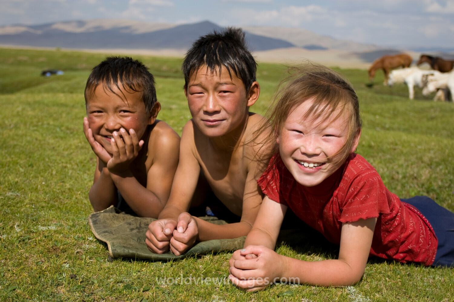 Children in Mongolia