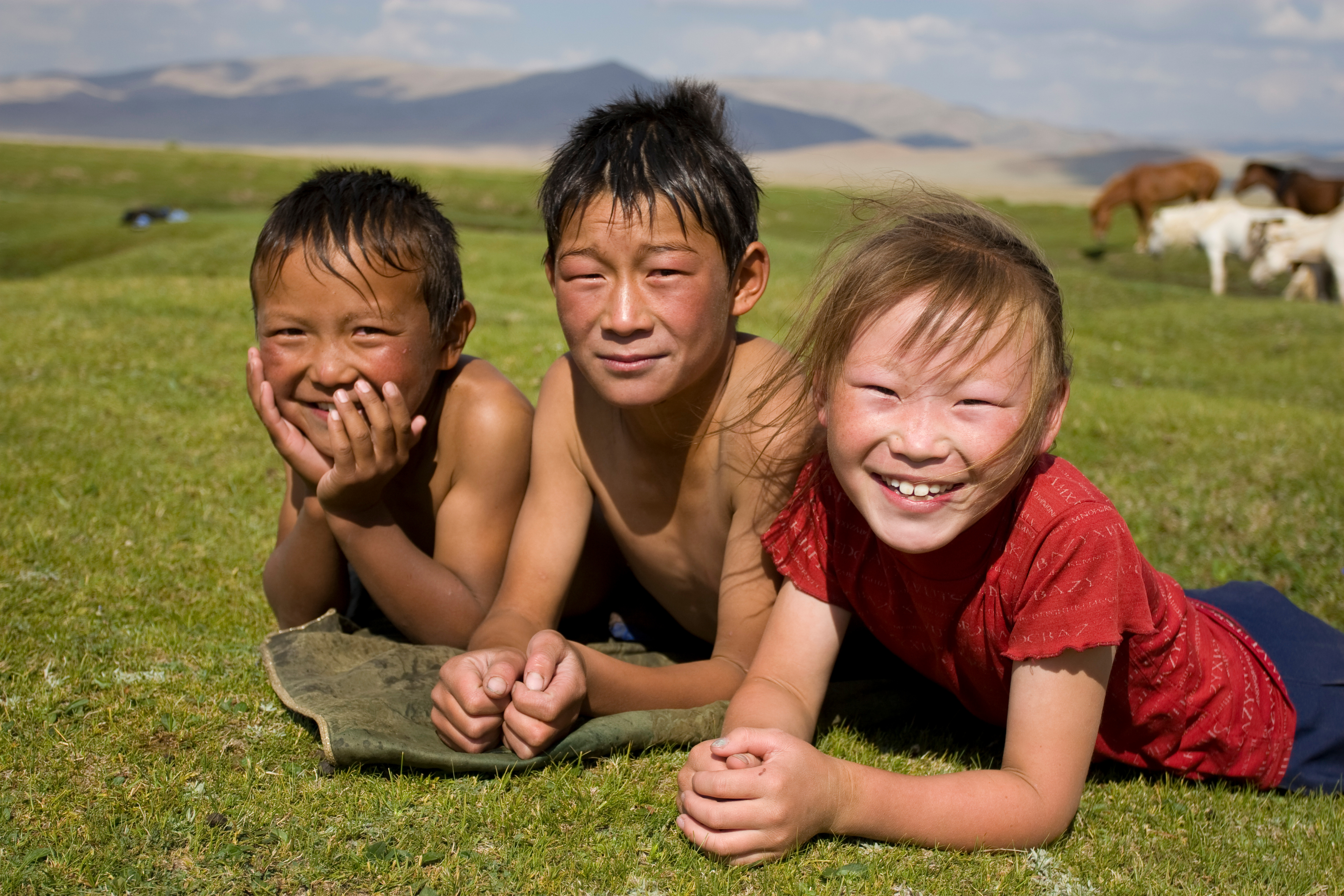 Children in Mongolia
