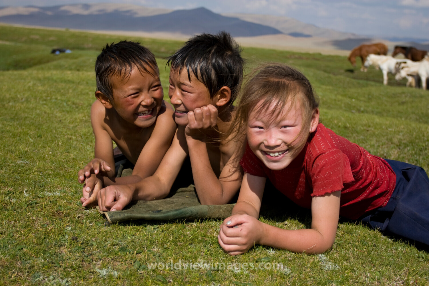 Children in Mongolia