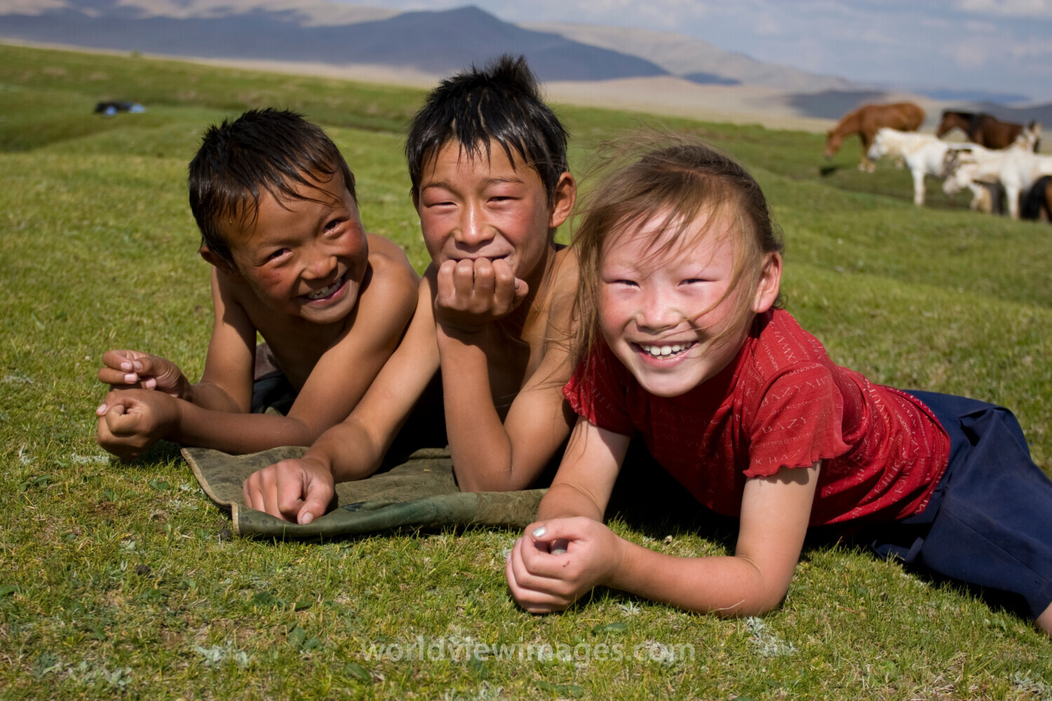 Children in Mongolia