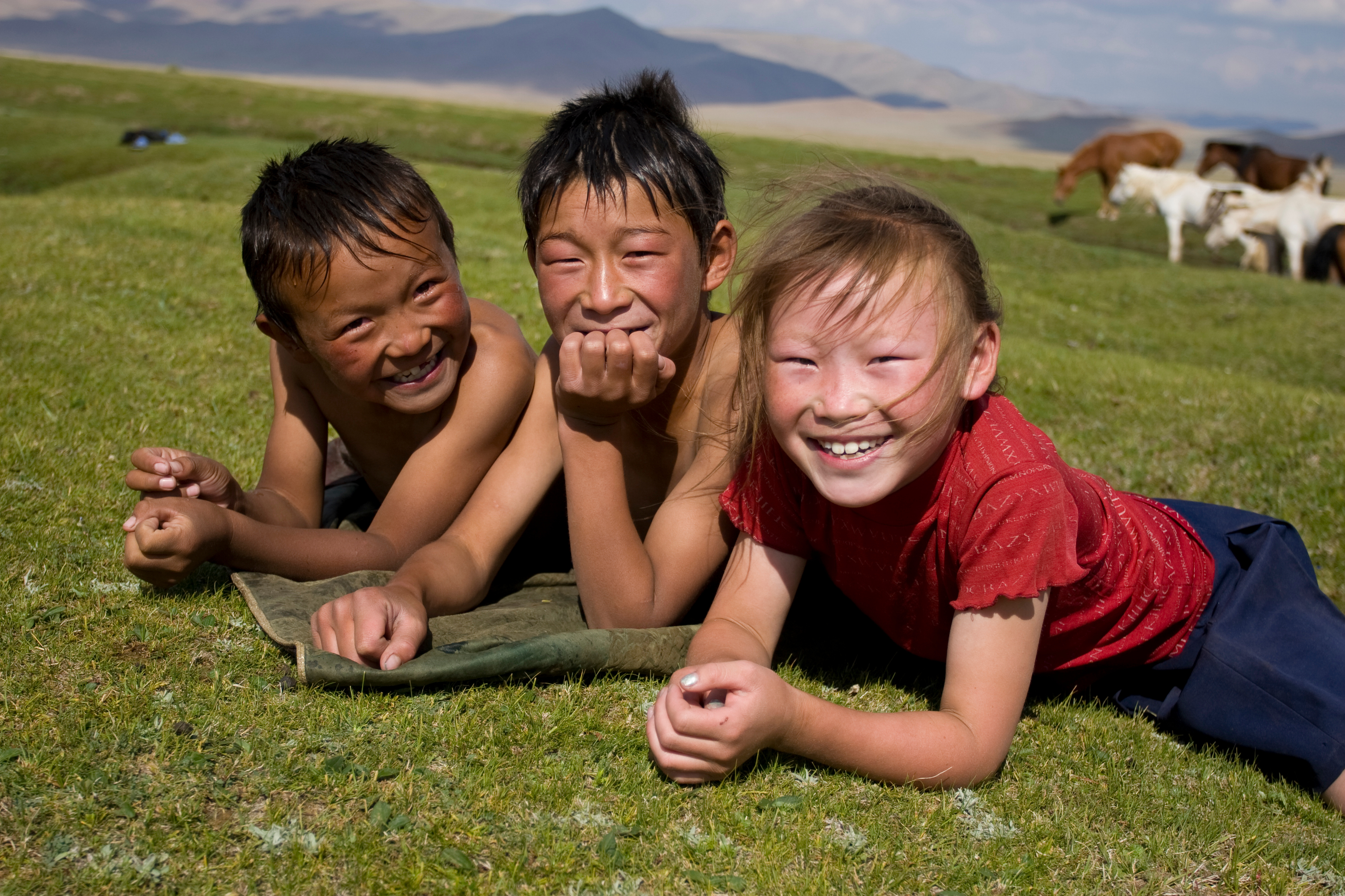 Children in Mongolia