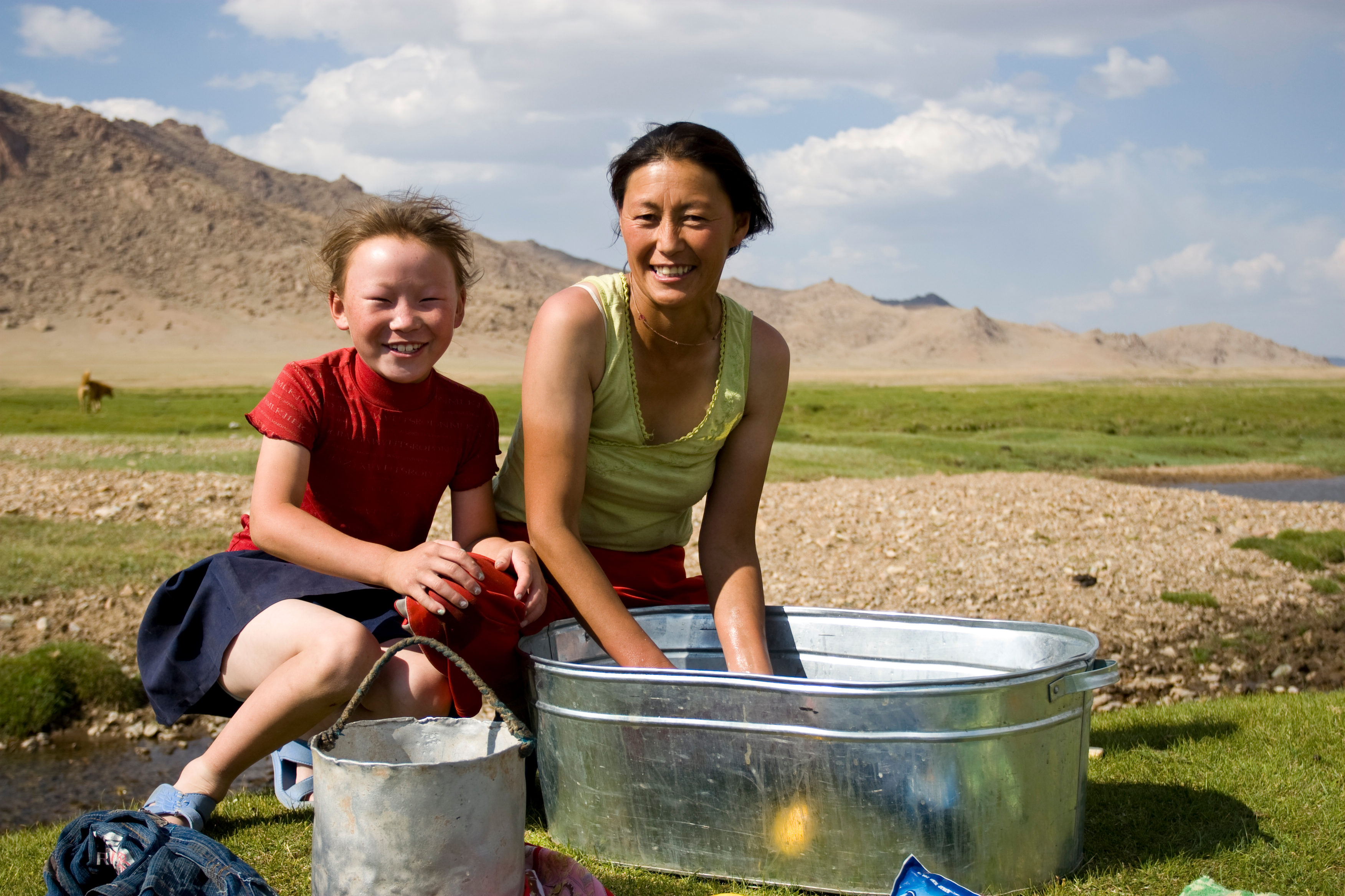 Doing the Laundry in Mongolia