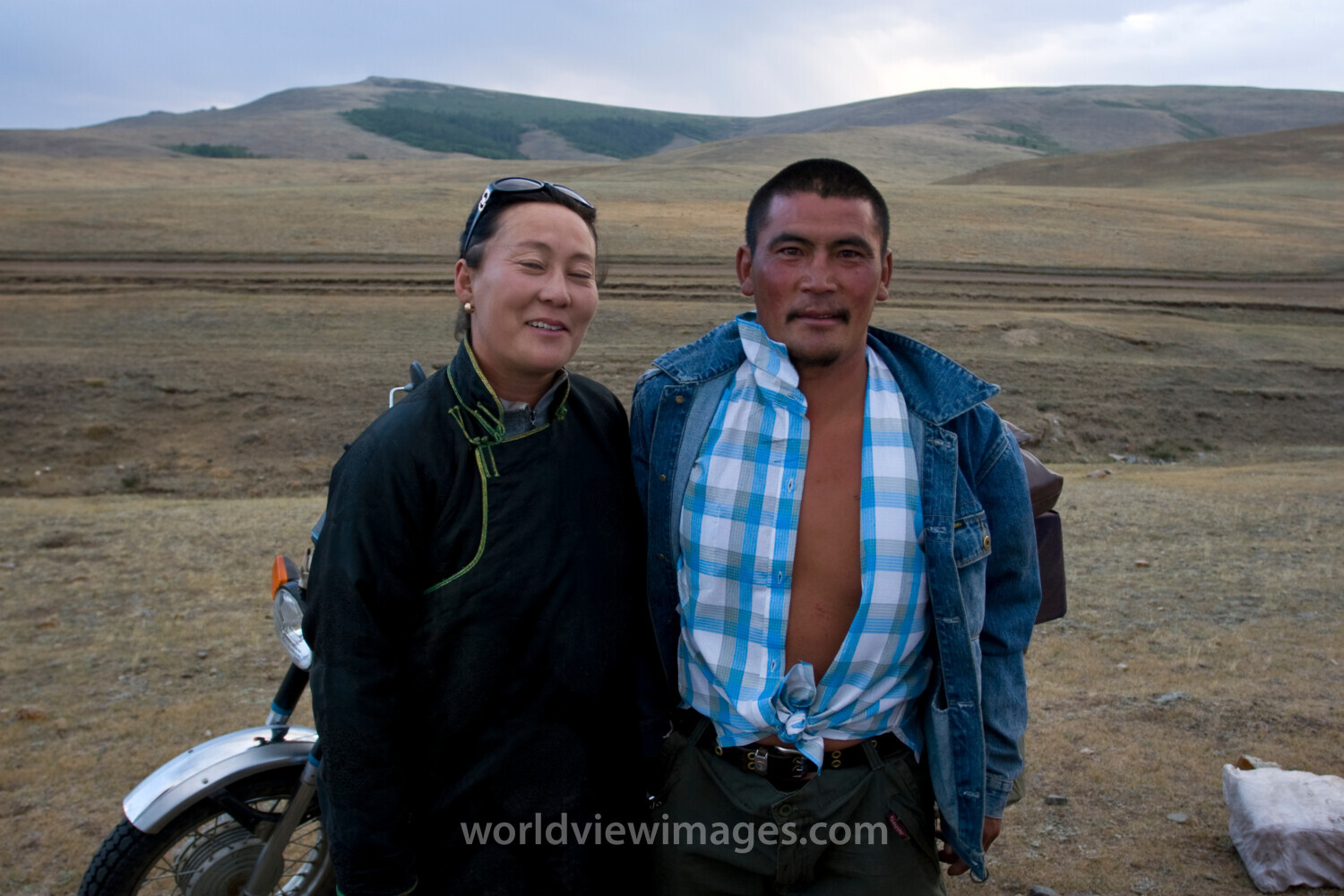 Couple in Mongolia
