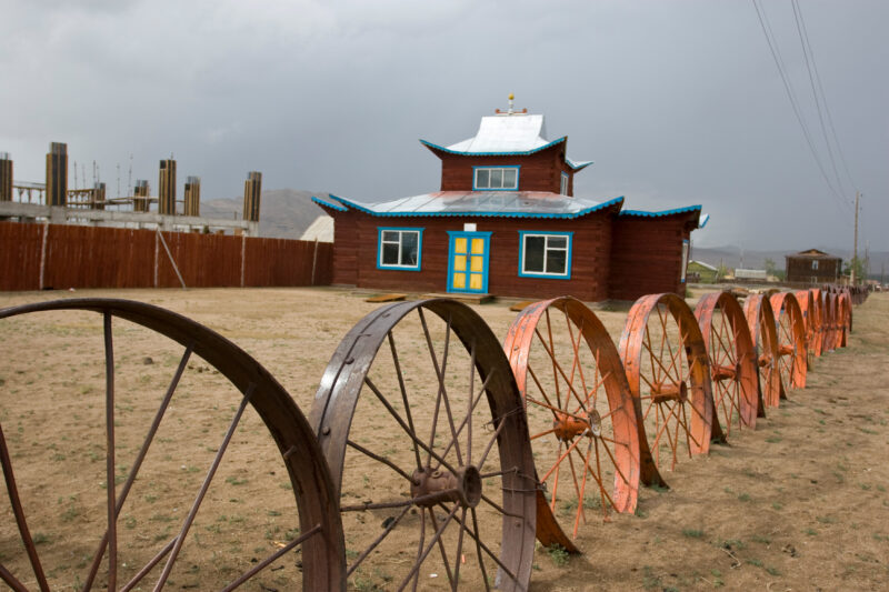 Rusting Farm Machinery — Mongolia, farm, collective farms, farm implements, machinery