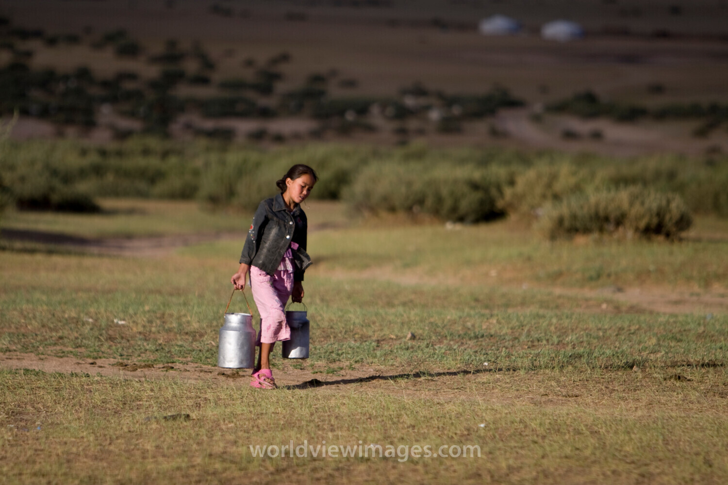 Collecting Water in Mongolia