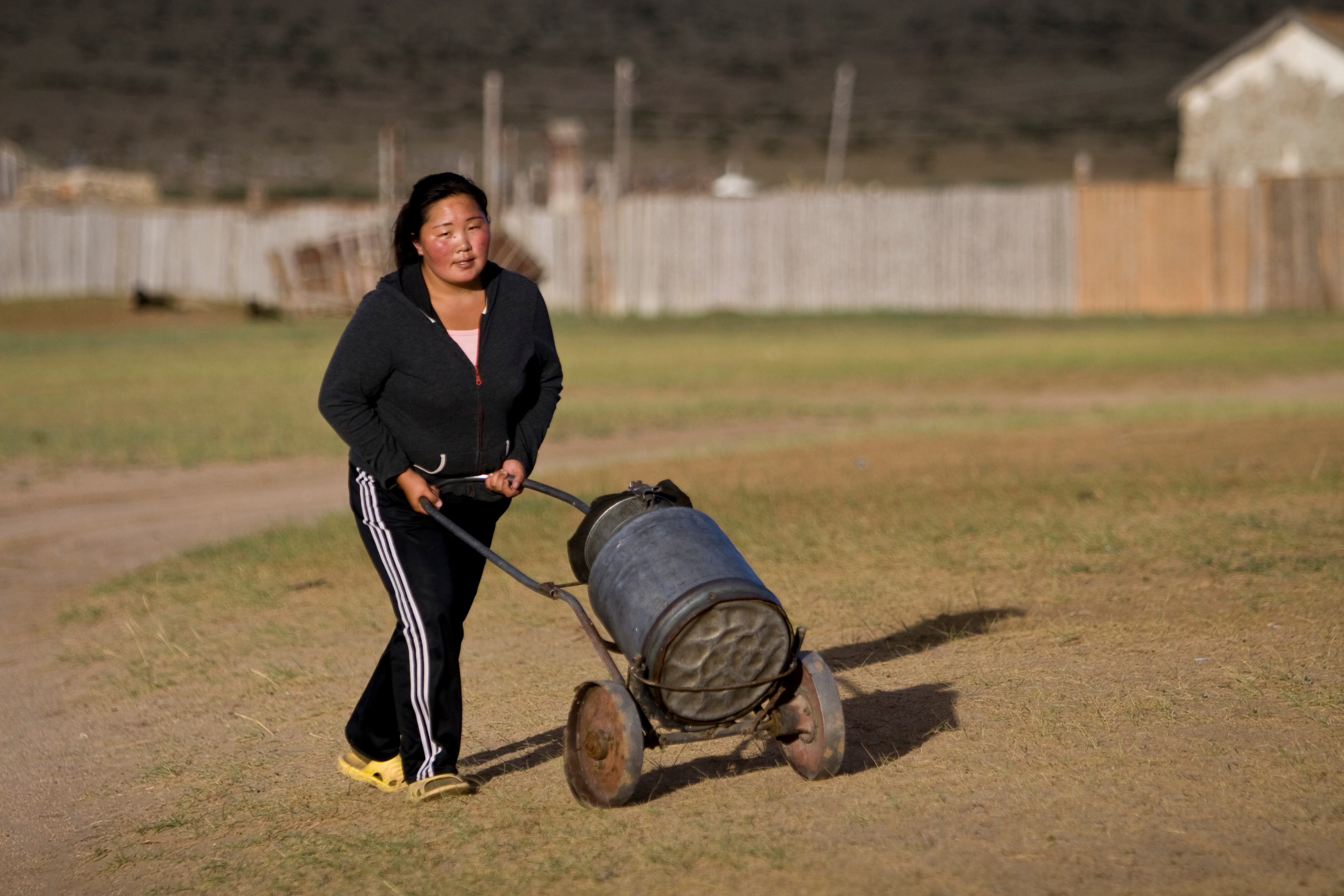 Collecting Water in Mongolia