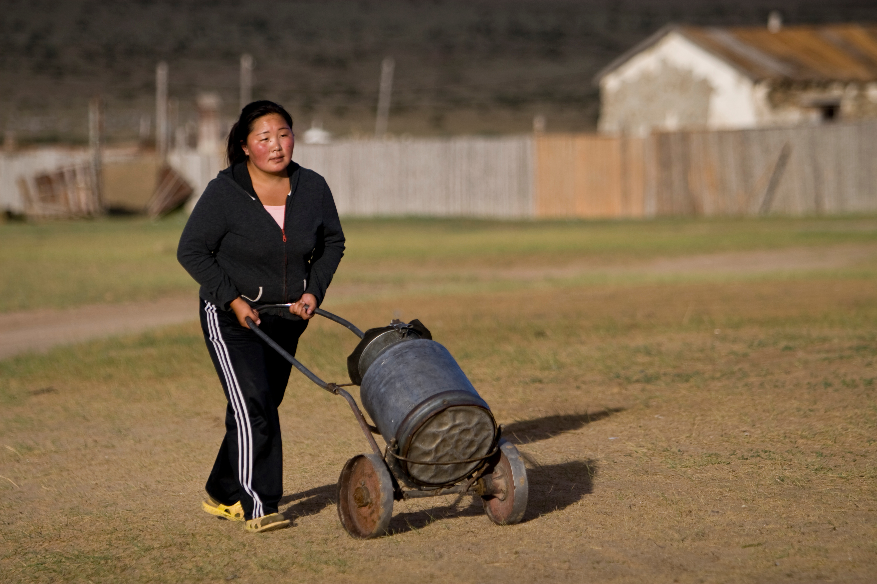 Collecting Water in Mongolia