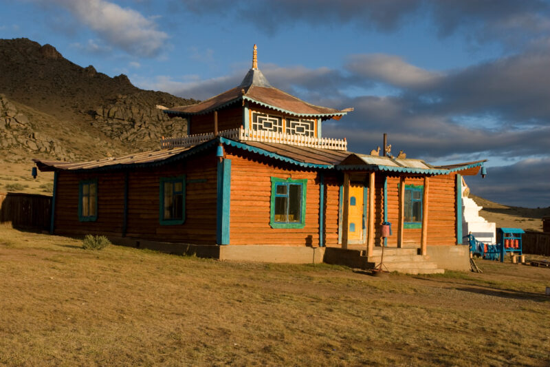 Buddhist Temple in Mongolia — Stock Image of Buddhist Temple in rural Mongolia — Buddhism, Mongolia, temple, buddhist