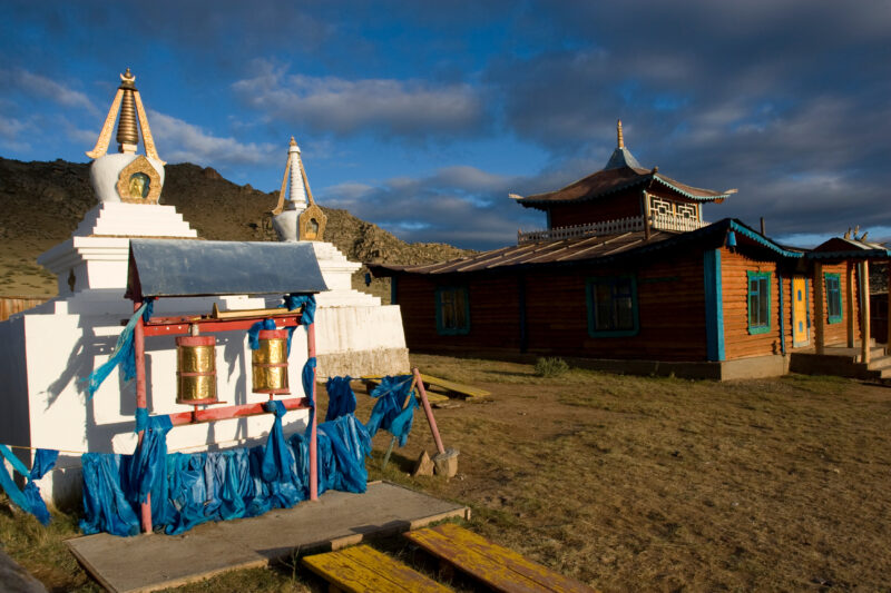 Buddhist Temple in Mongolia — Stock Image of Buddhist Temple in rural Mongolia — Buddhism, Mongolia, temple, buddhist
