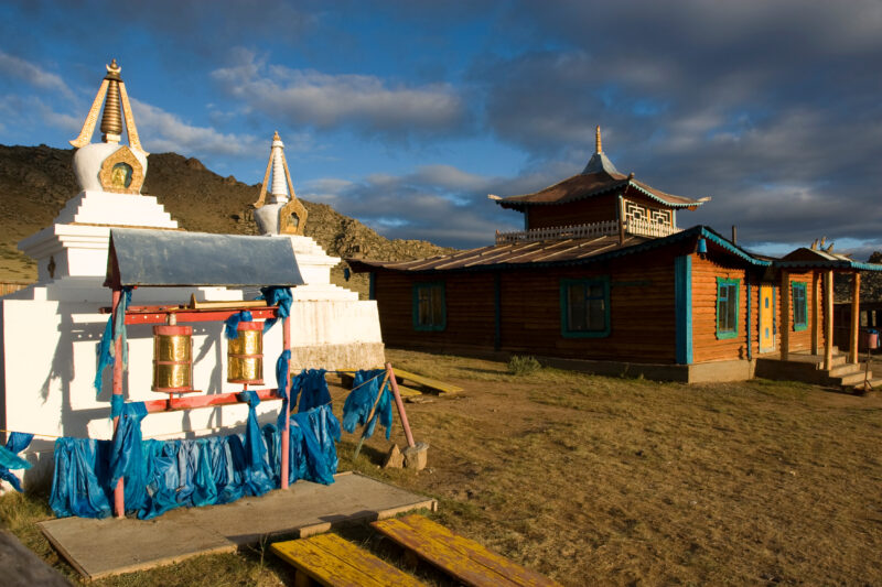 Buddhist Temple in Mongolia — Stock Image of Buddhist Temple in rural Mongolia — Buddhism, Mongolia, temple, buddhist