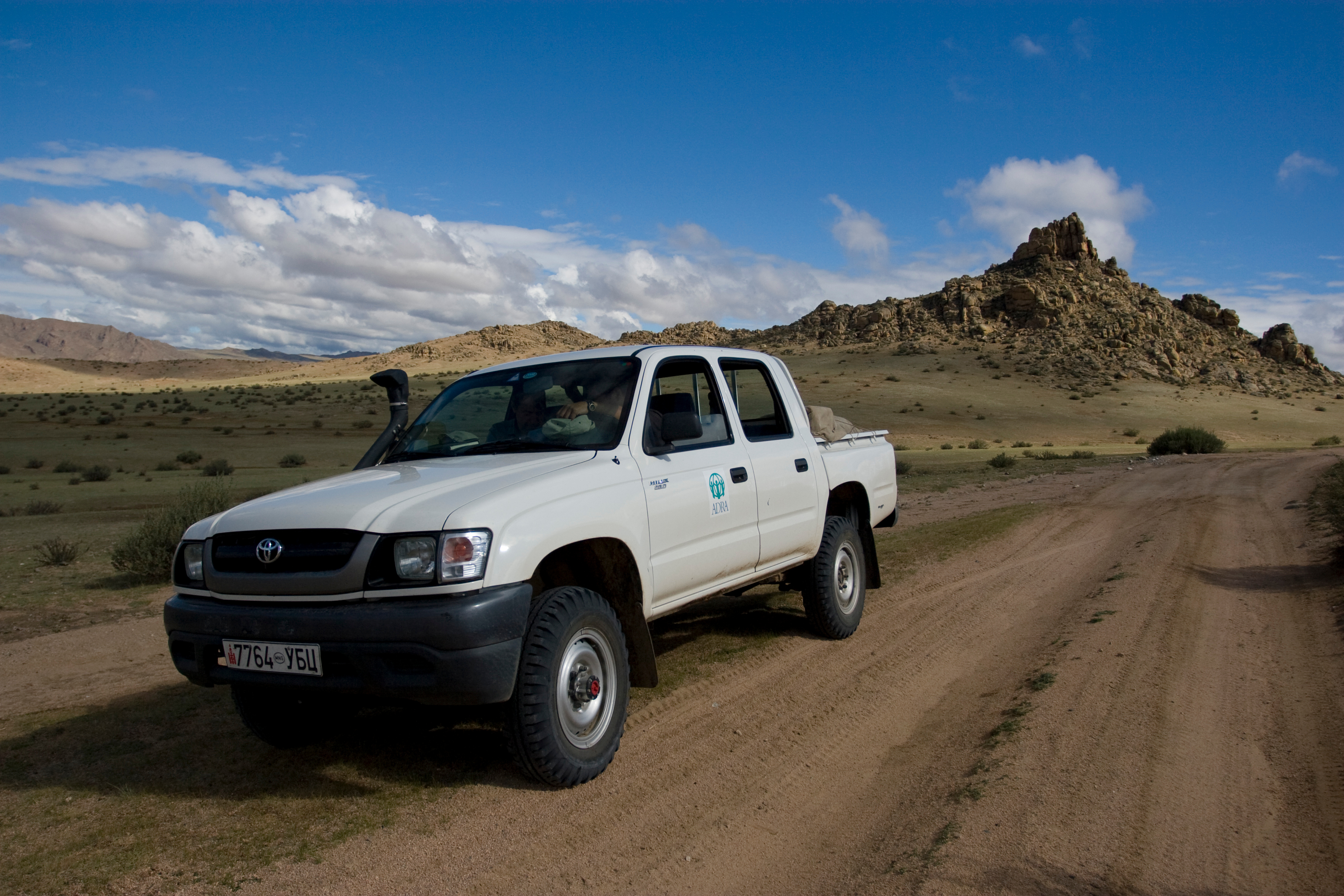 ADRA Jeep in Mongolia