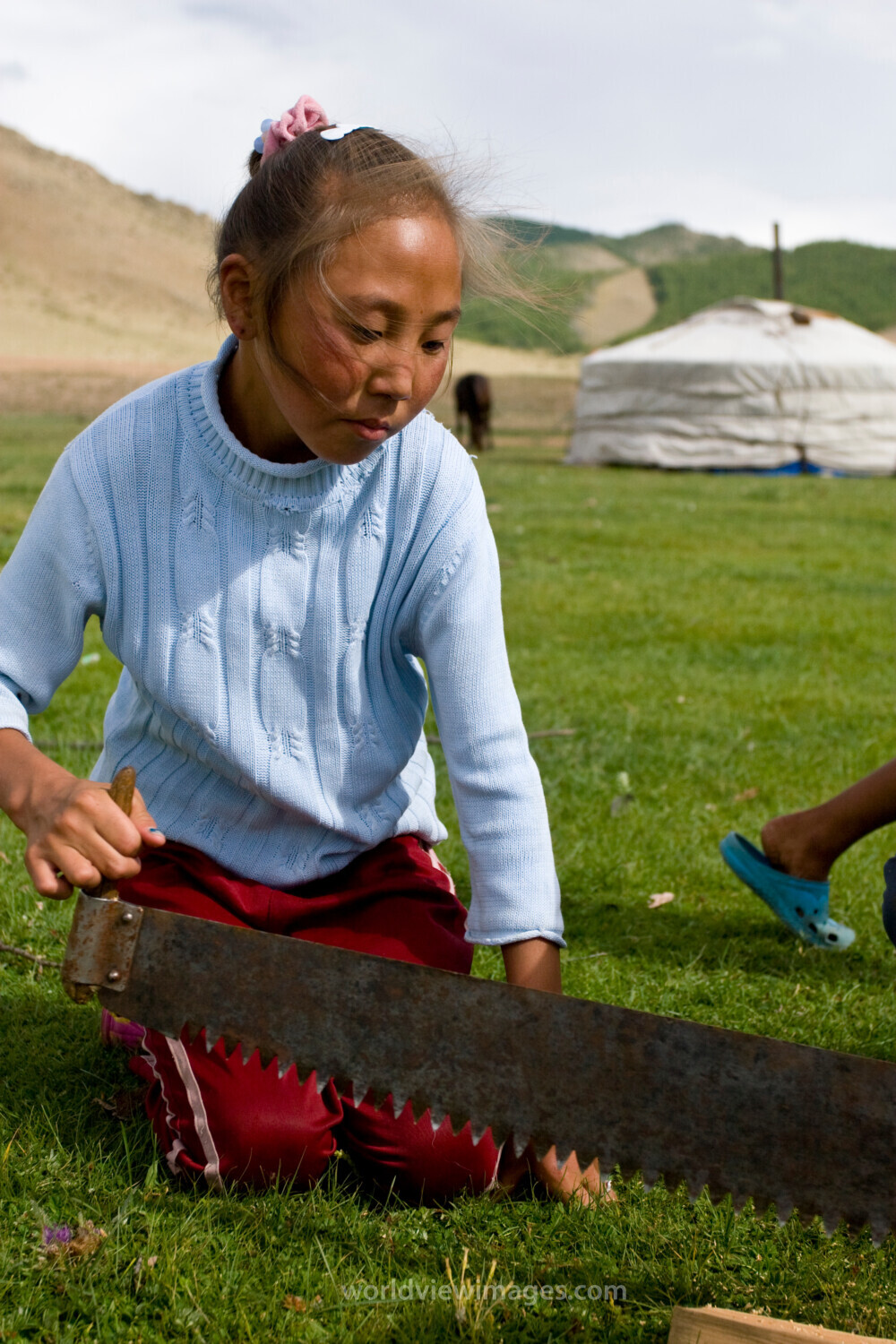 Girl in Mongolia