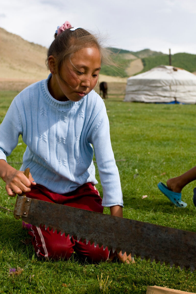 Girl in Mongolia — Stock Images of Mongolia: Girl Closeup — Mongolia, faces, girl, girls