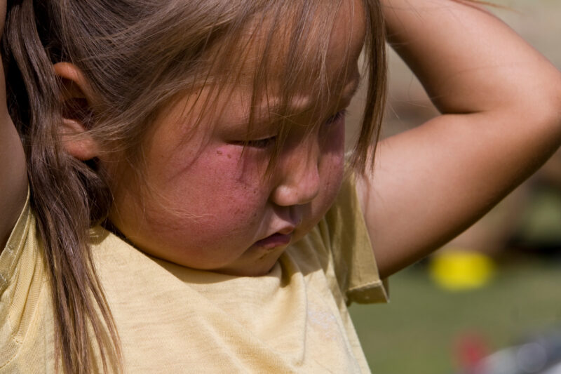 Girl in Mongolia — Stock Images of Mongolia: Girl Closeup — Mongolia, faces, girl, girls