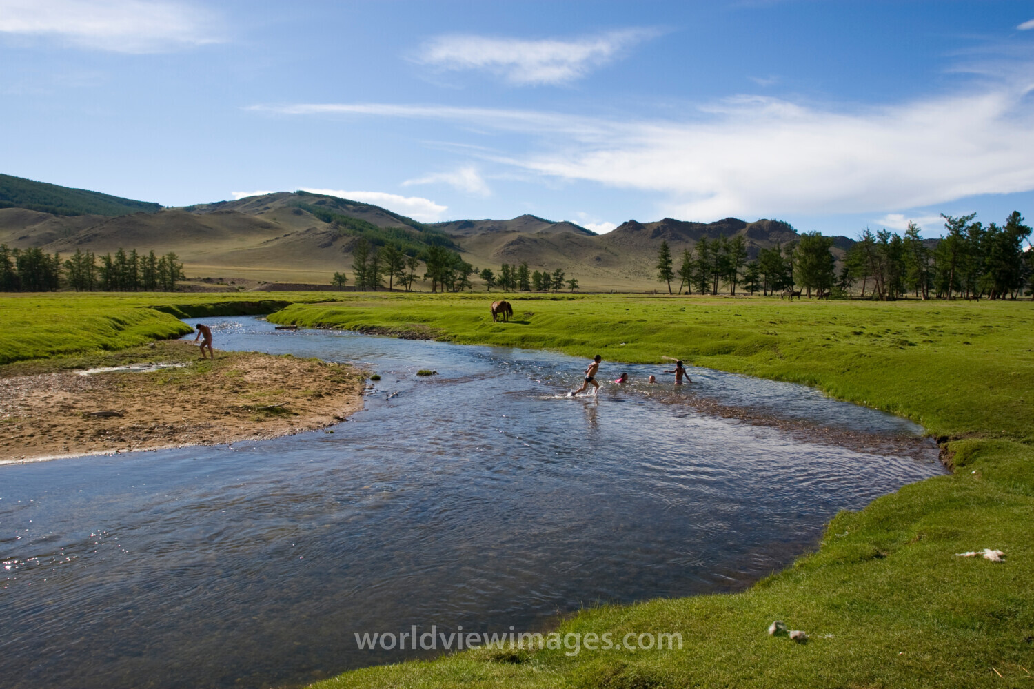 Swiming in the River