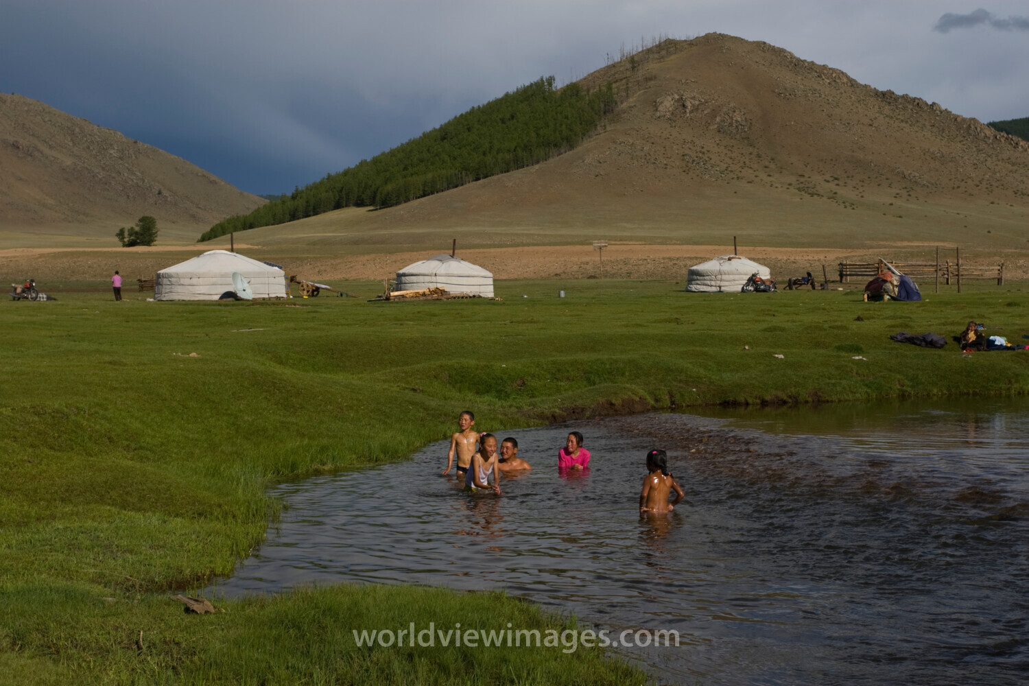 Swiming in the River