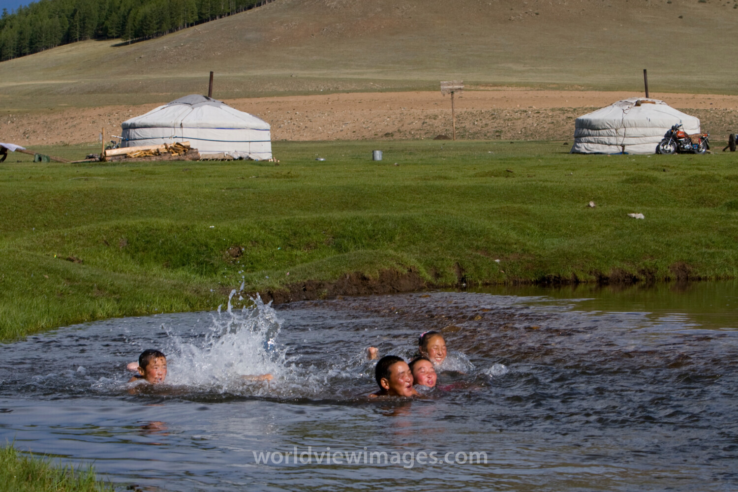 Swiming in the River