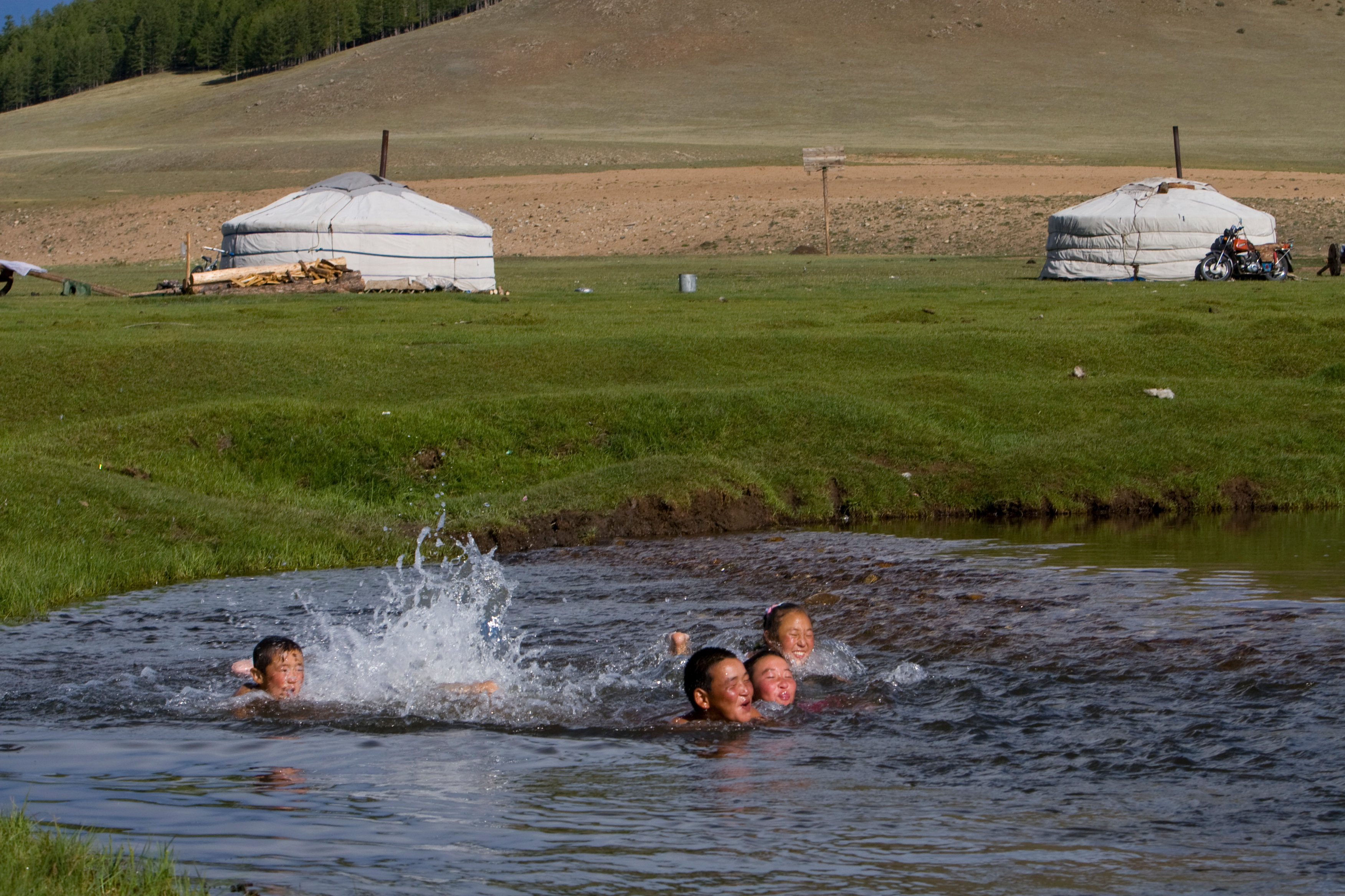 Swiming in the River