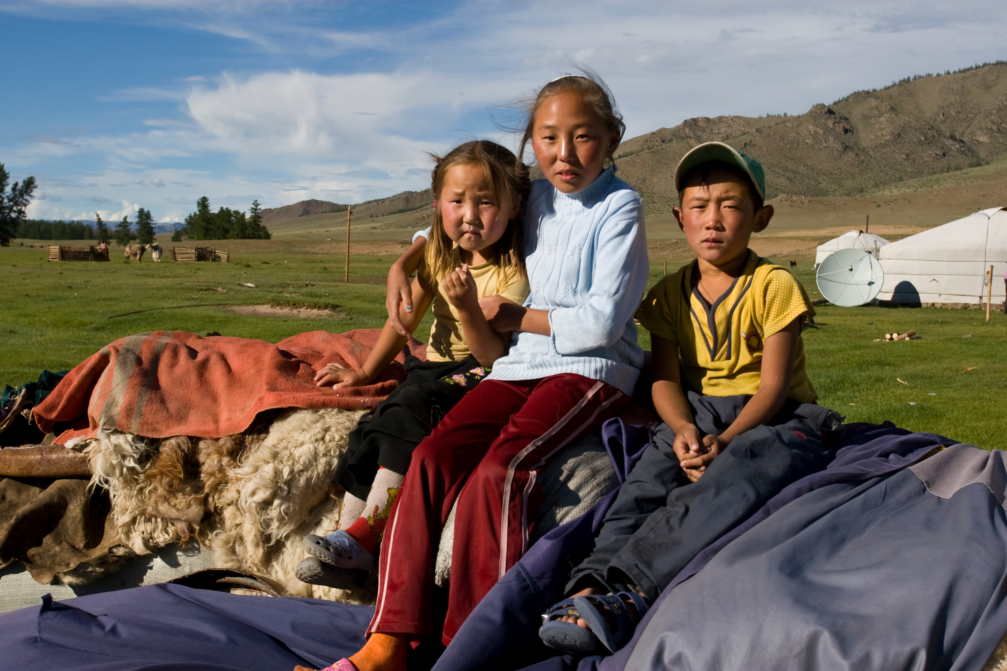 Children in Mongolia