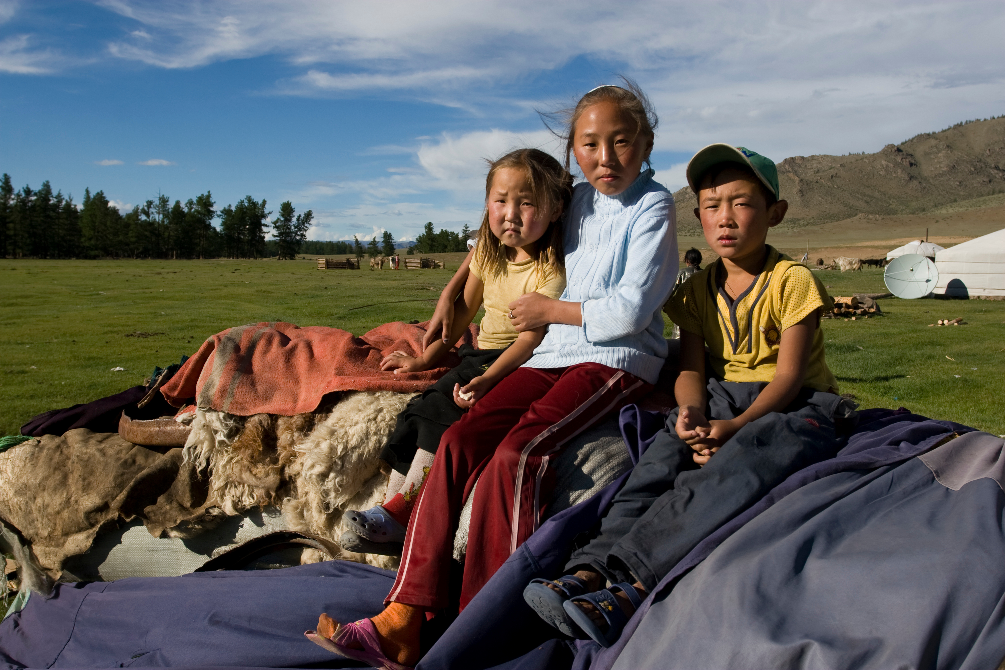 Children in Mongolia