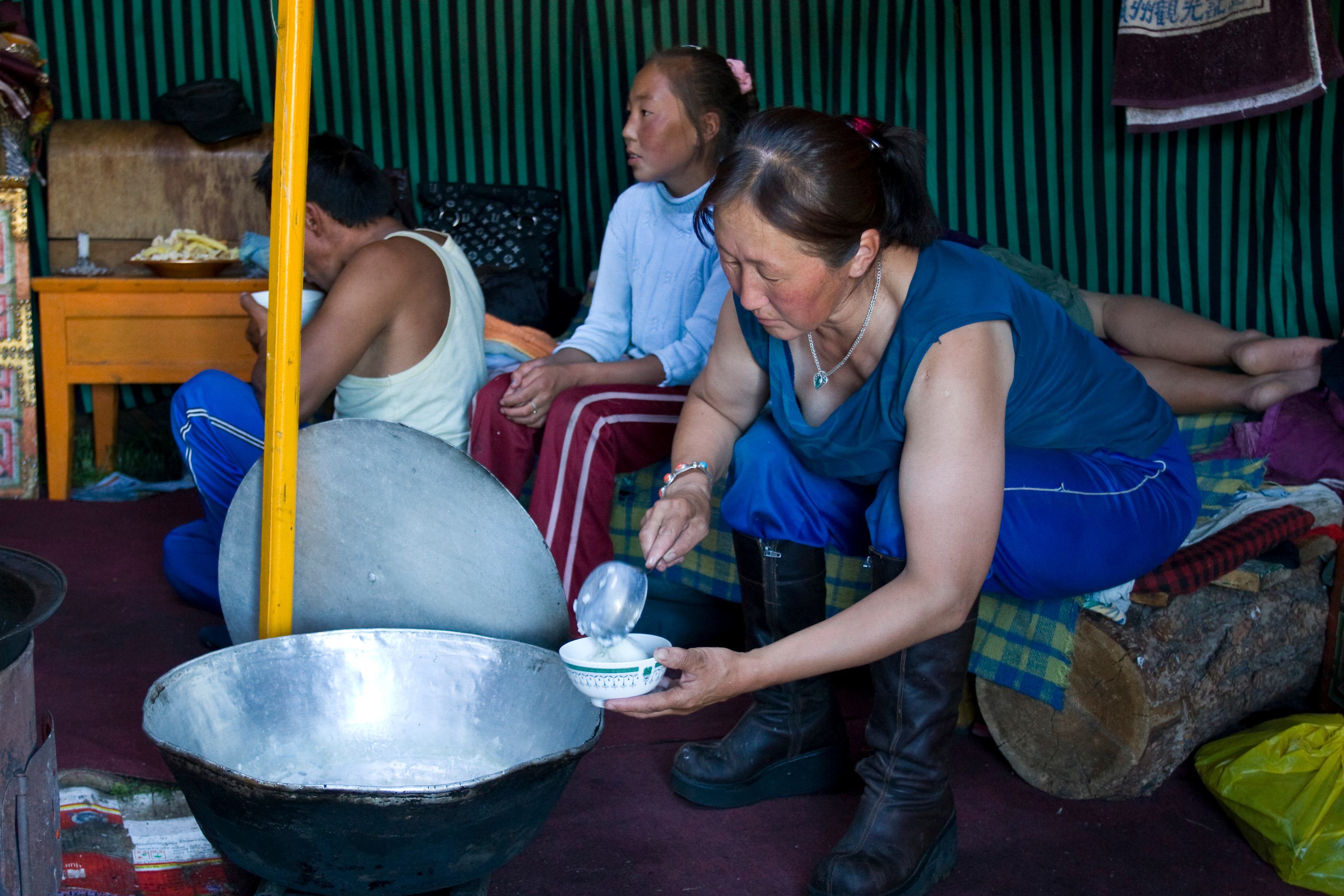 Inside Ger in Mongolia