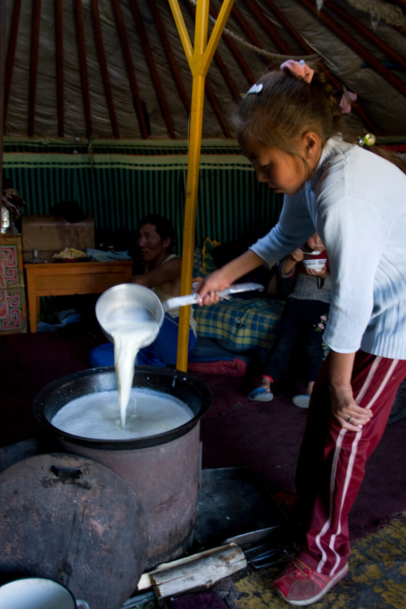 Inside Ger in Mongolia — Stock Images of life in Rural Mongolia, and the people who live there: Inside the Ger — Mongolia, Steps, steppes, gers, yert