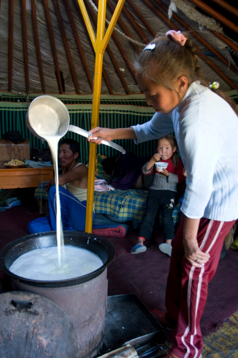 Inside Ger in Mongolia — Stock Images of life in Rural Mongolia, and the people who live there: Inside the Ger — Mongolia, Steps, steppes, gers, yert