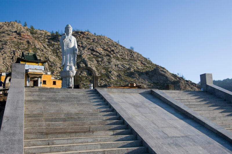 Buddhist Temple in Rural Mongolia — Buddhism, Mongolia, temple, pagoda, buddhist