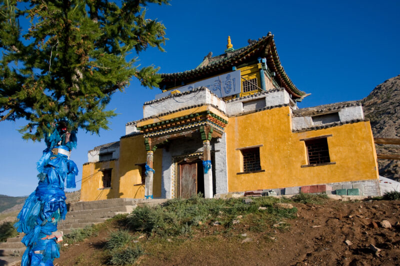 Buddhist Temple in Rural Mongolia — Buddhism, Mongolia, temple, pagoda, buddhist
