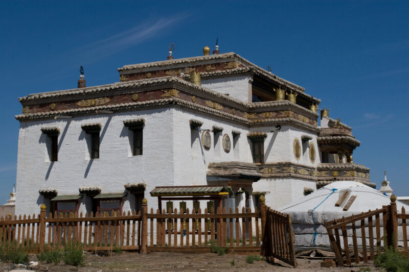 Buddhist Temple in Rural Mongolia — Buddhism, Mongolia, temple, pagoda, buddhist
