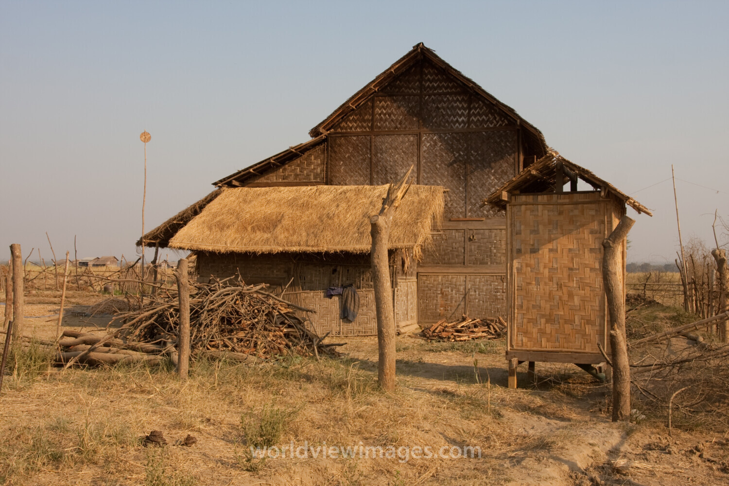 Bamboo House and Outhouse