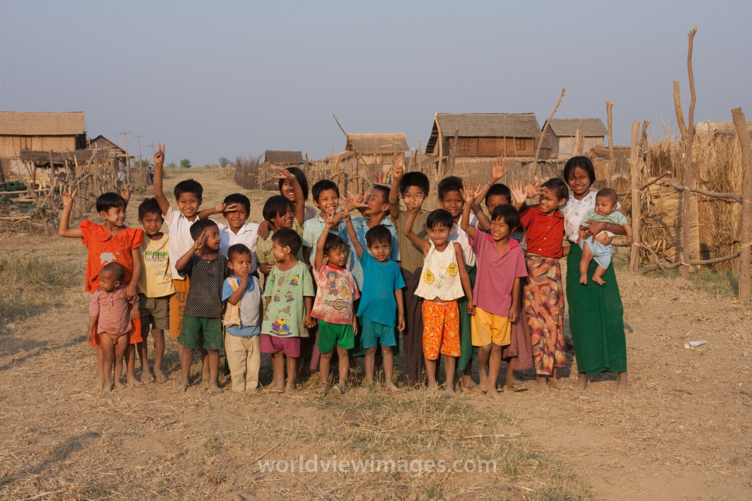 Children in Burma Village