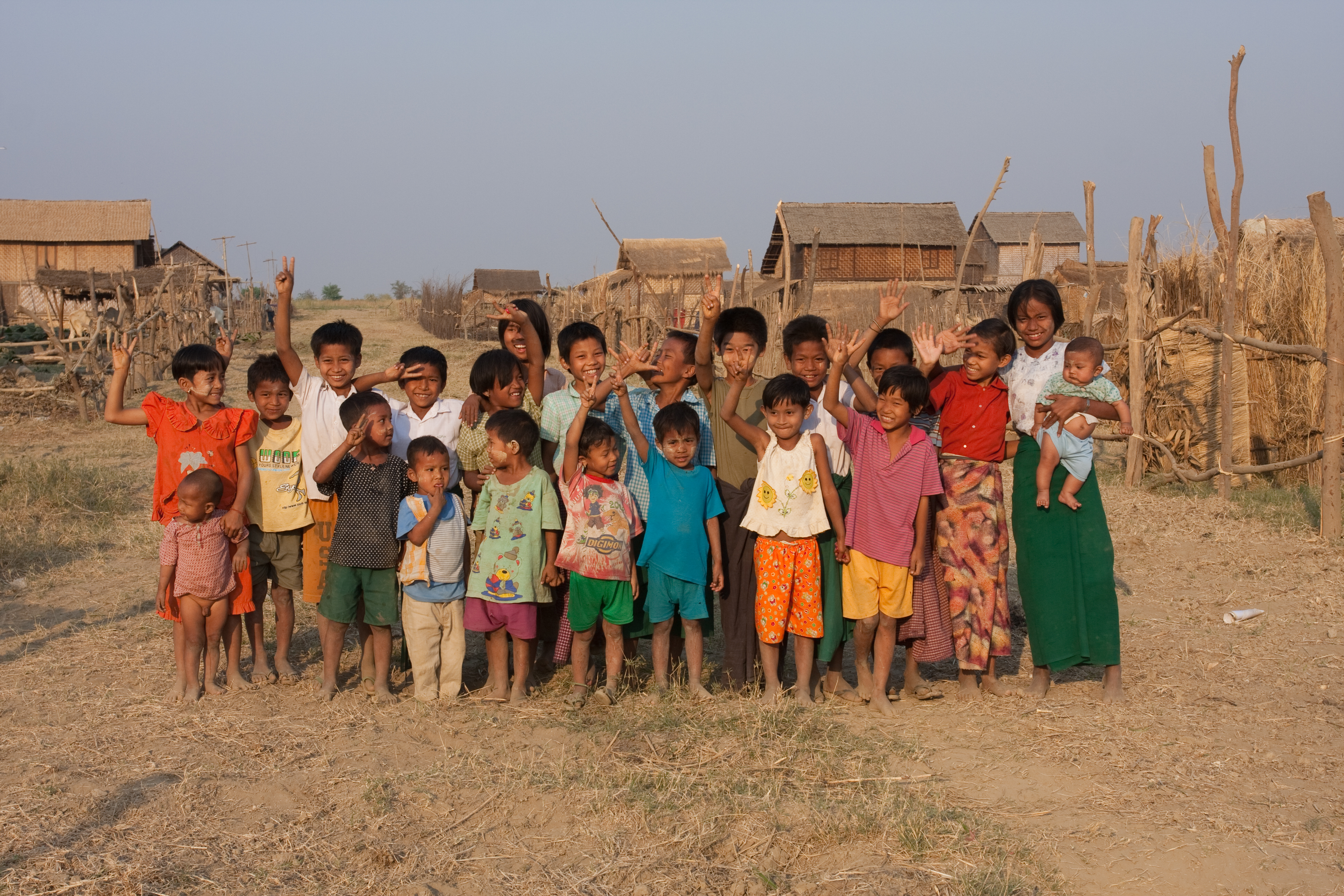Children in Burma Village