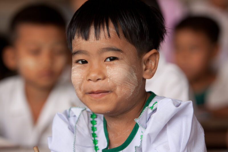 Karen Students in Myanmar — Karen children living in the Irrawaddy Delta region of Burma that was devistated by Cyclone Nargis — Burma, Myanmar, Karen, child...