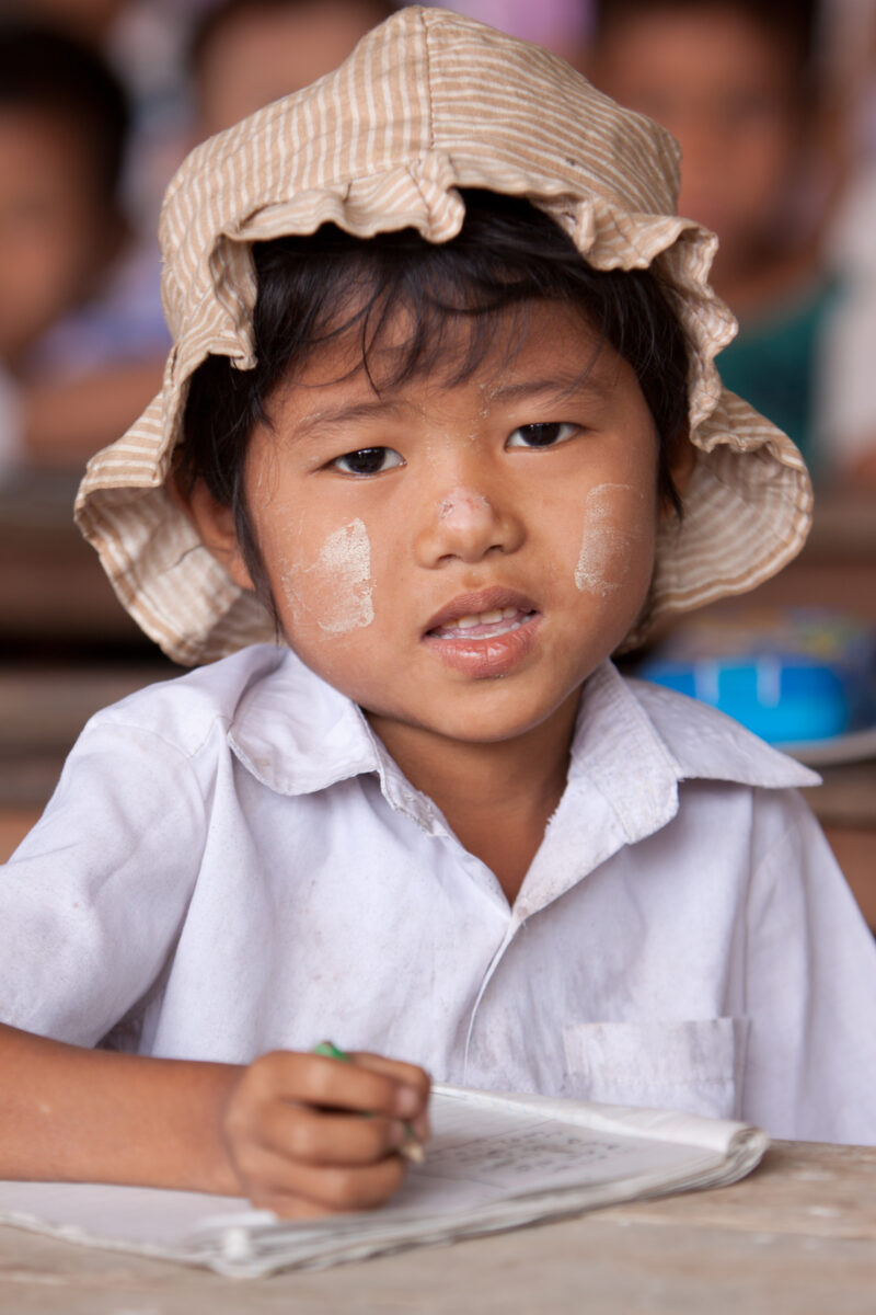Karen Students in Myanmar — Karen children living in the Irrawaddy Delta region of Burma that was devistated by Cyclone Nargis — Burma, Myanmar, Karen, child...