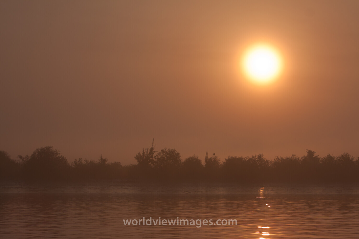 Sunrise in the Irrawady Delta