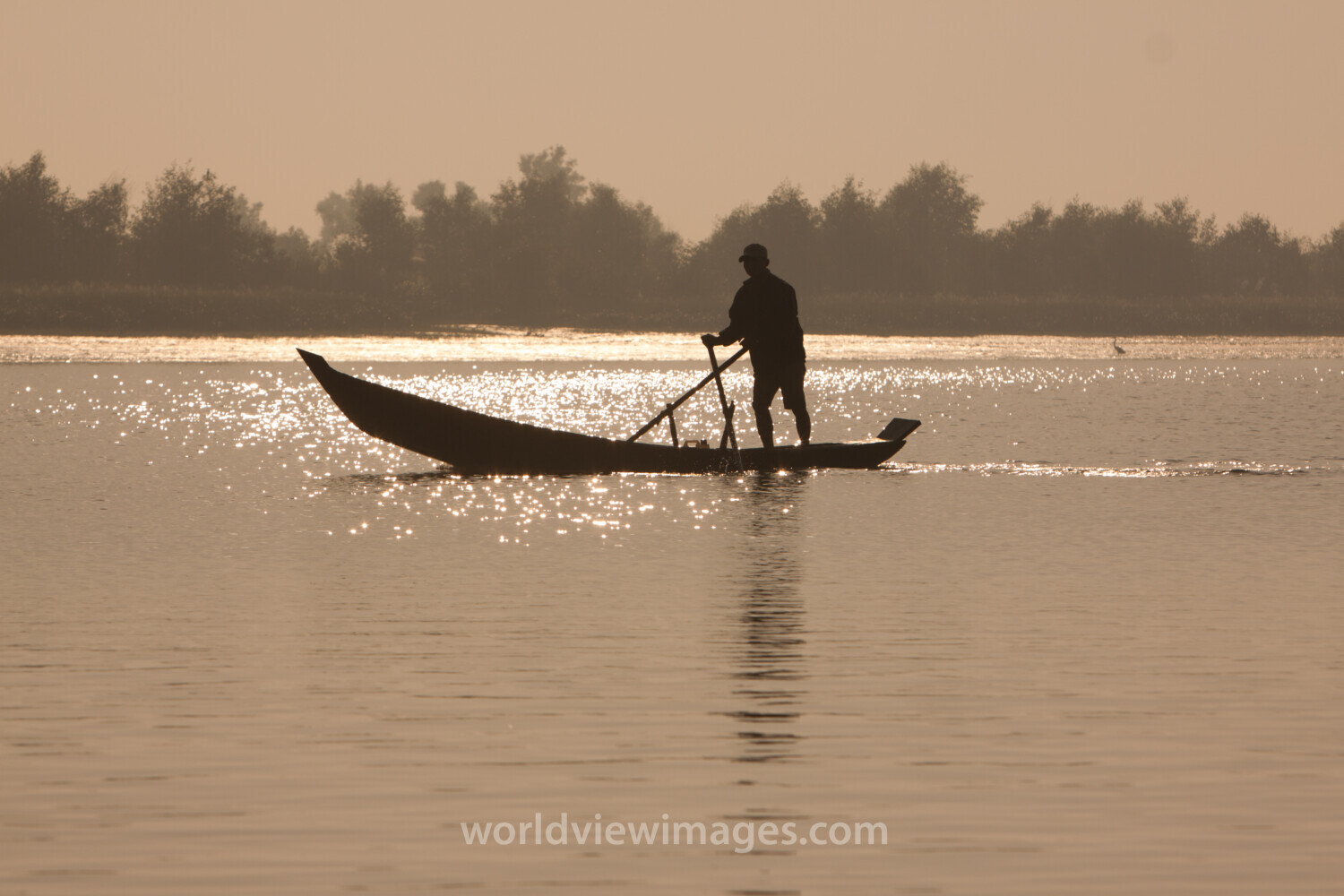 Sunrise in the Irrwady Delta
