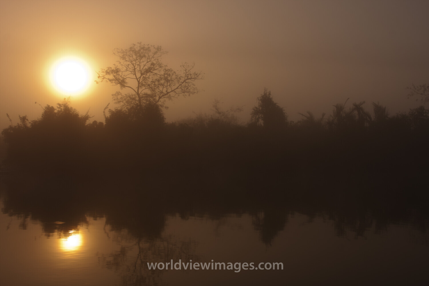 Sunrise in the Irrwady Delta