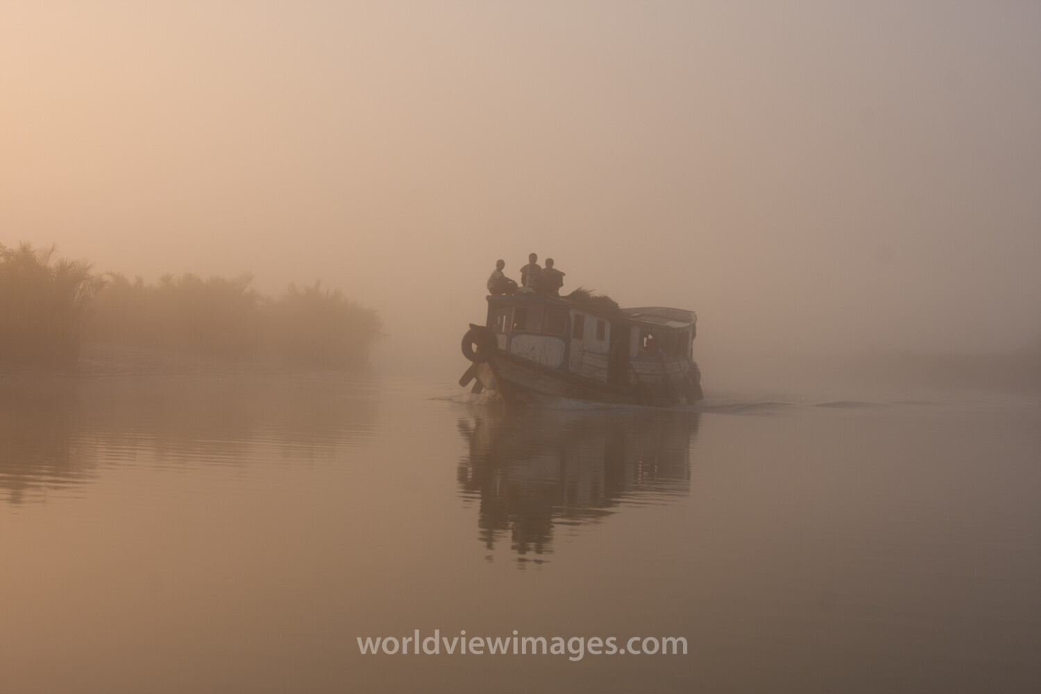 Sunrise in the Irrwady Delta
