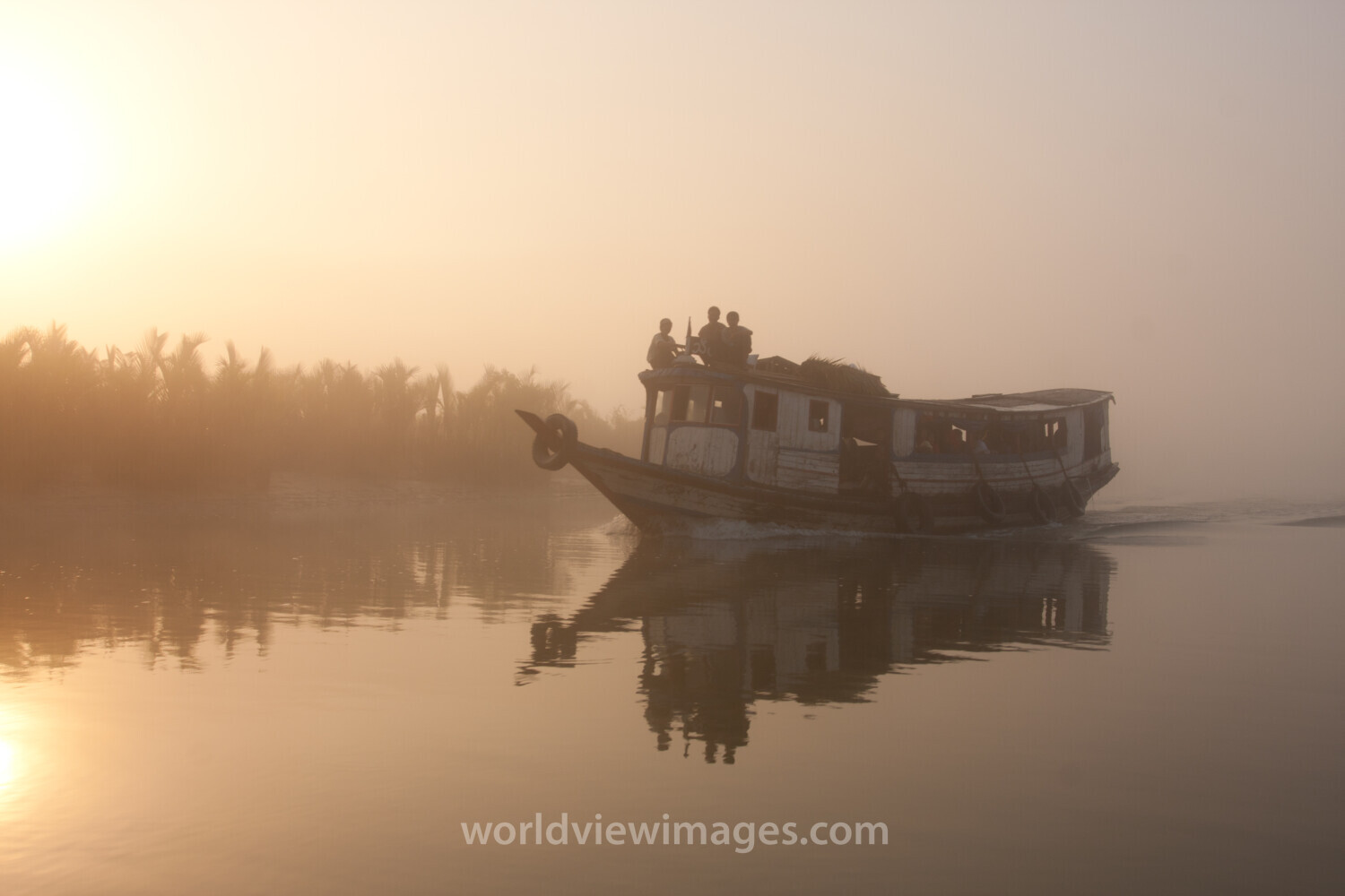 Sunrise in the Irrwady Delta