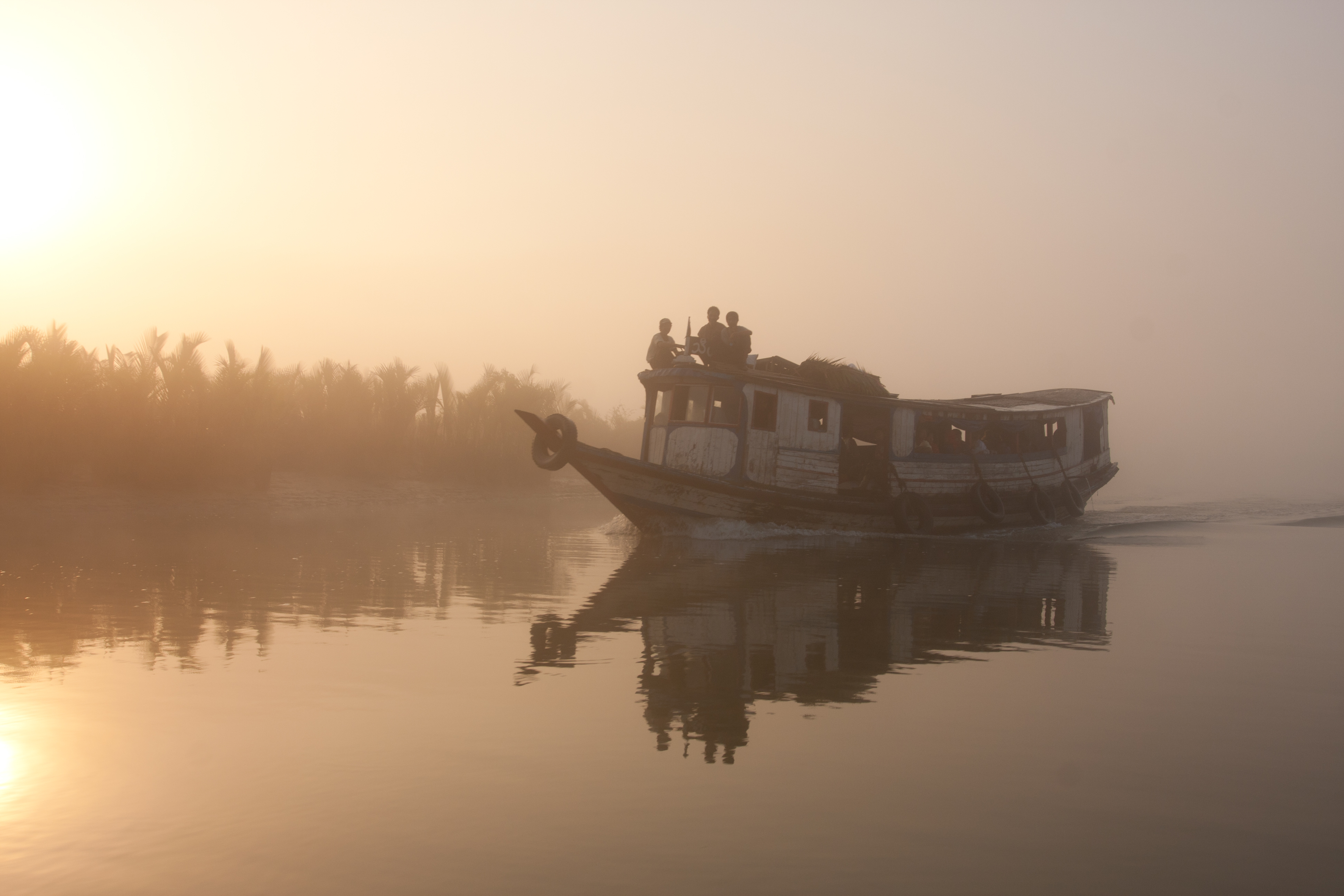 Sunrise in the Irrwady Delta