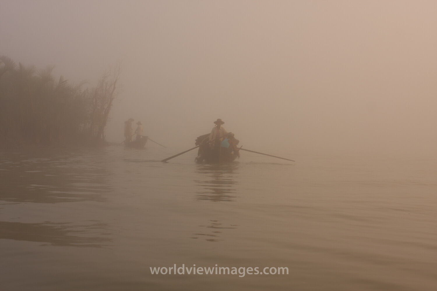 Sunrise in the Irrwady Delta
