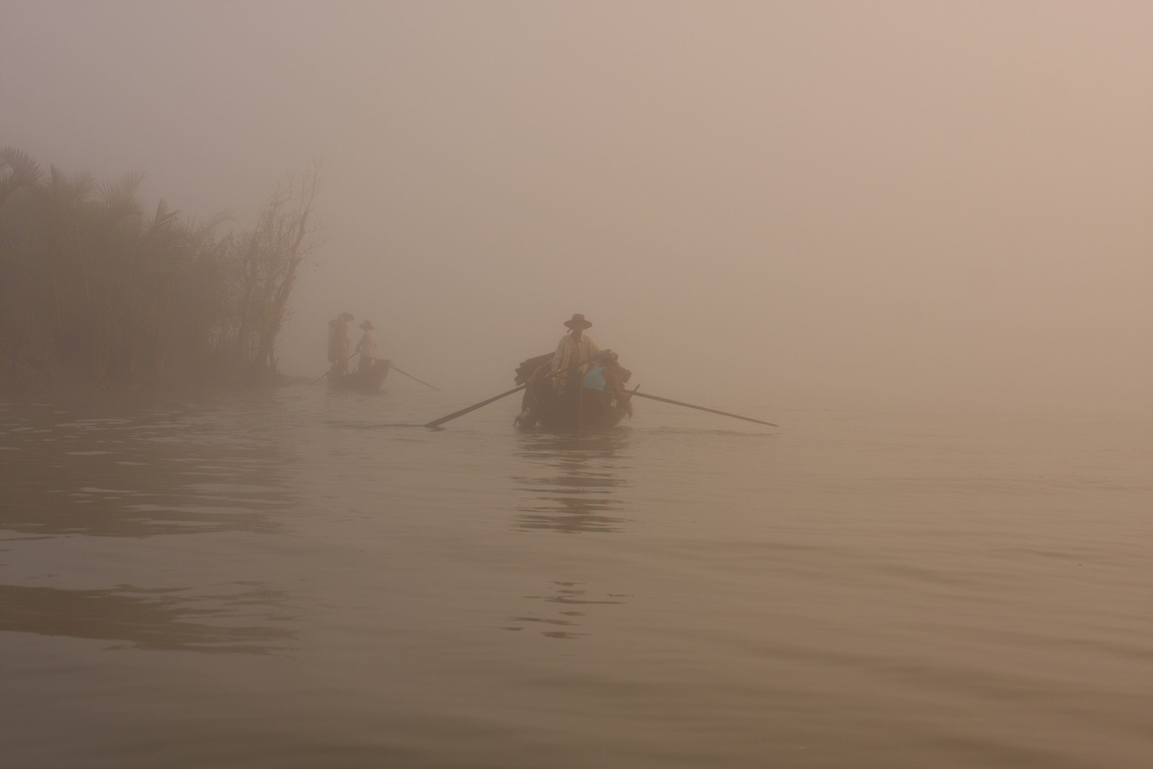 Sunrise in the Irrwady Delta