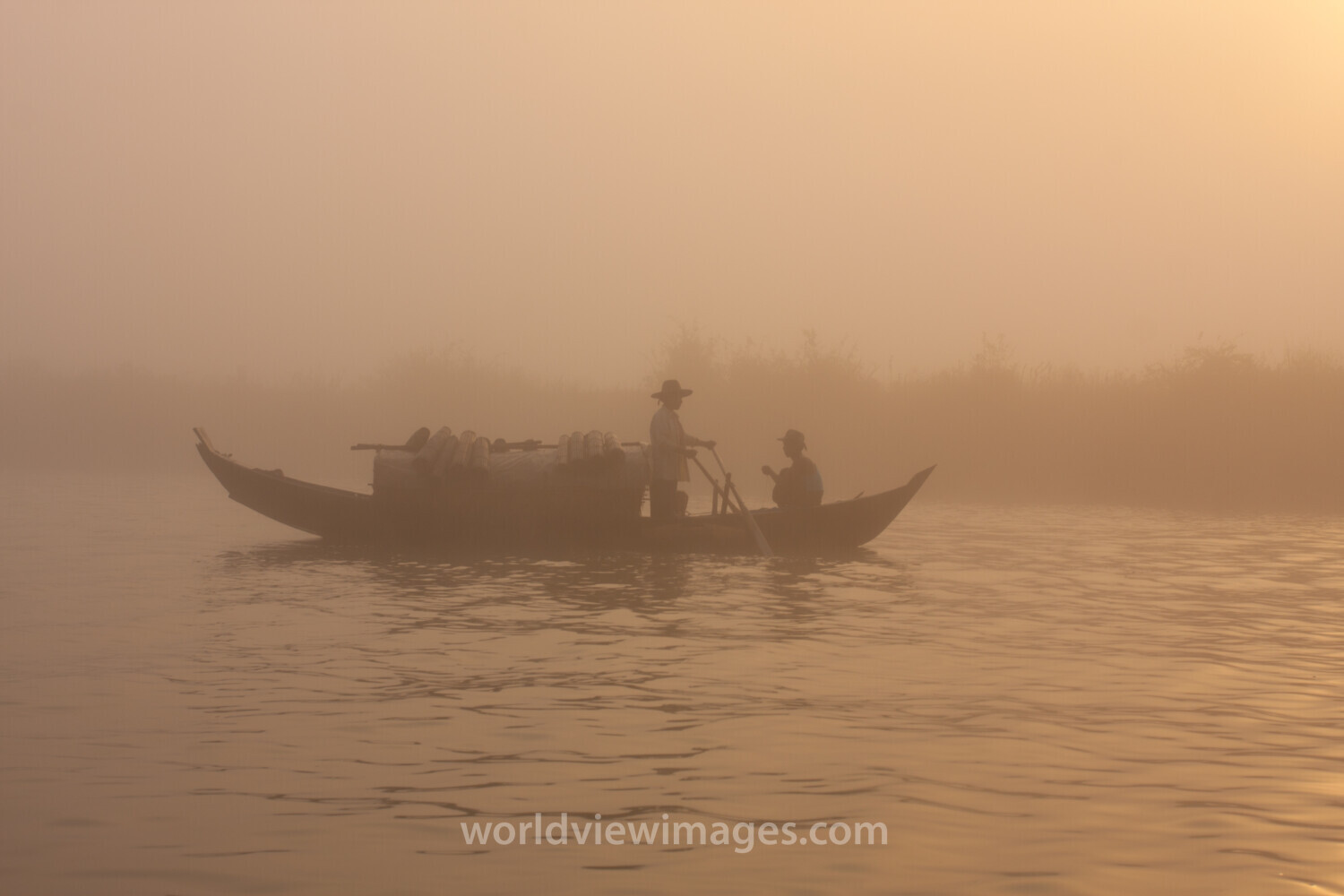 Sunrise in the Irrwady Delta